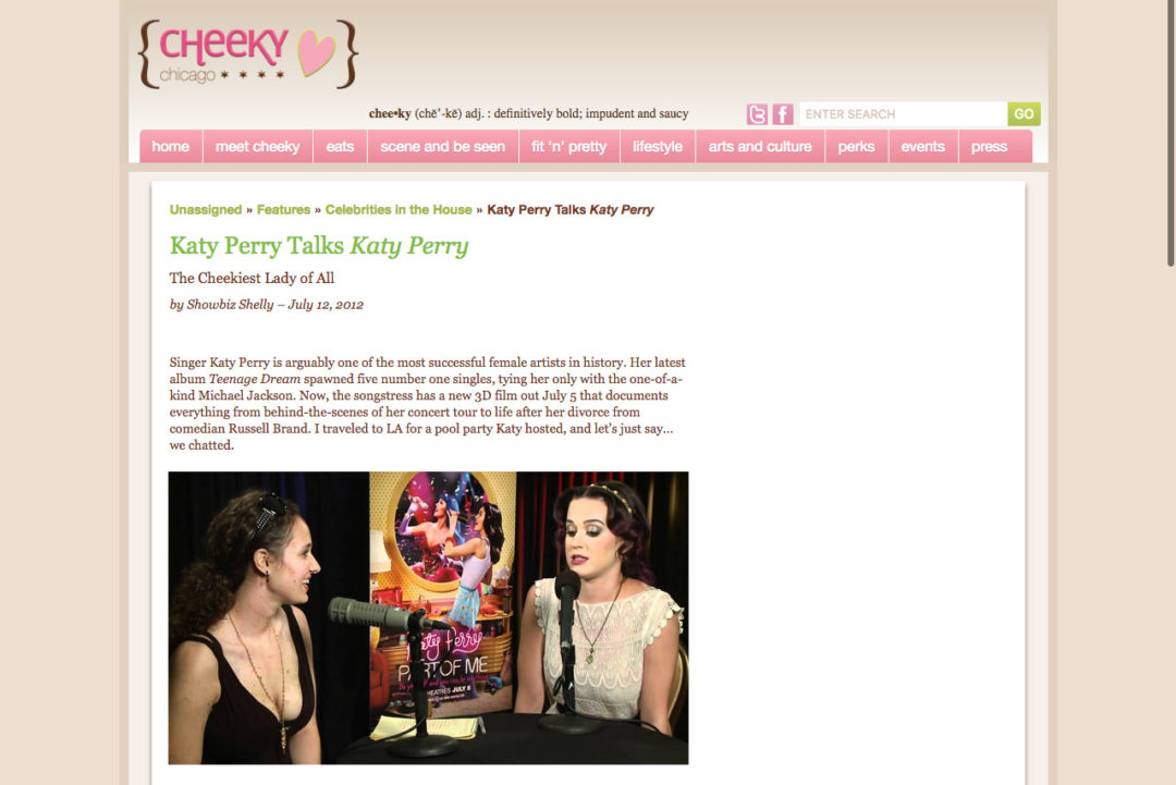 Cheeky Chicago Katy Perry Interview