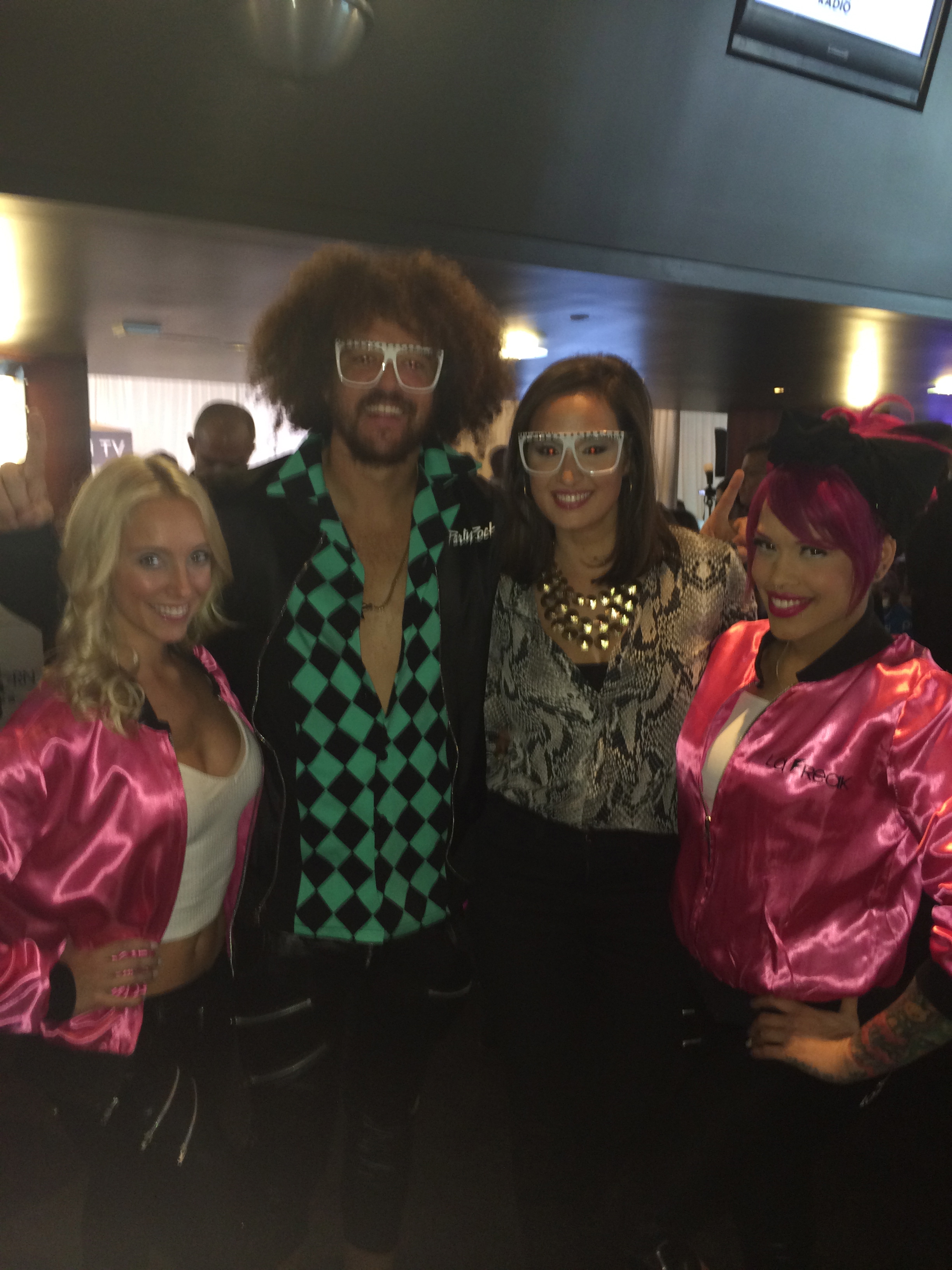 Doing the Juicy Wiggle With Redfoo