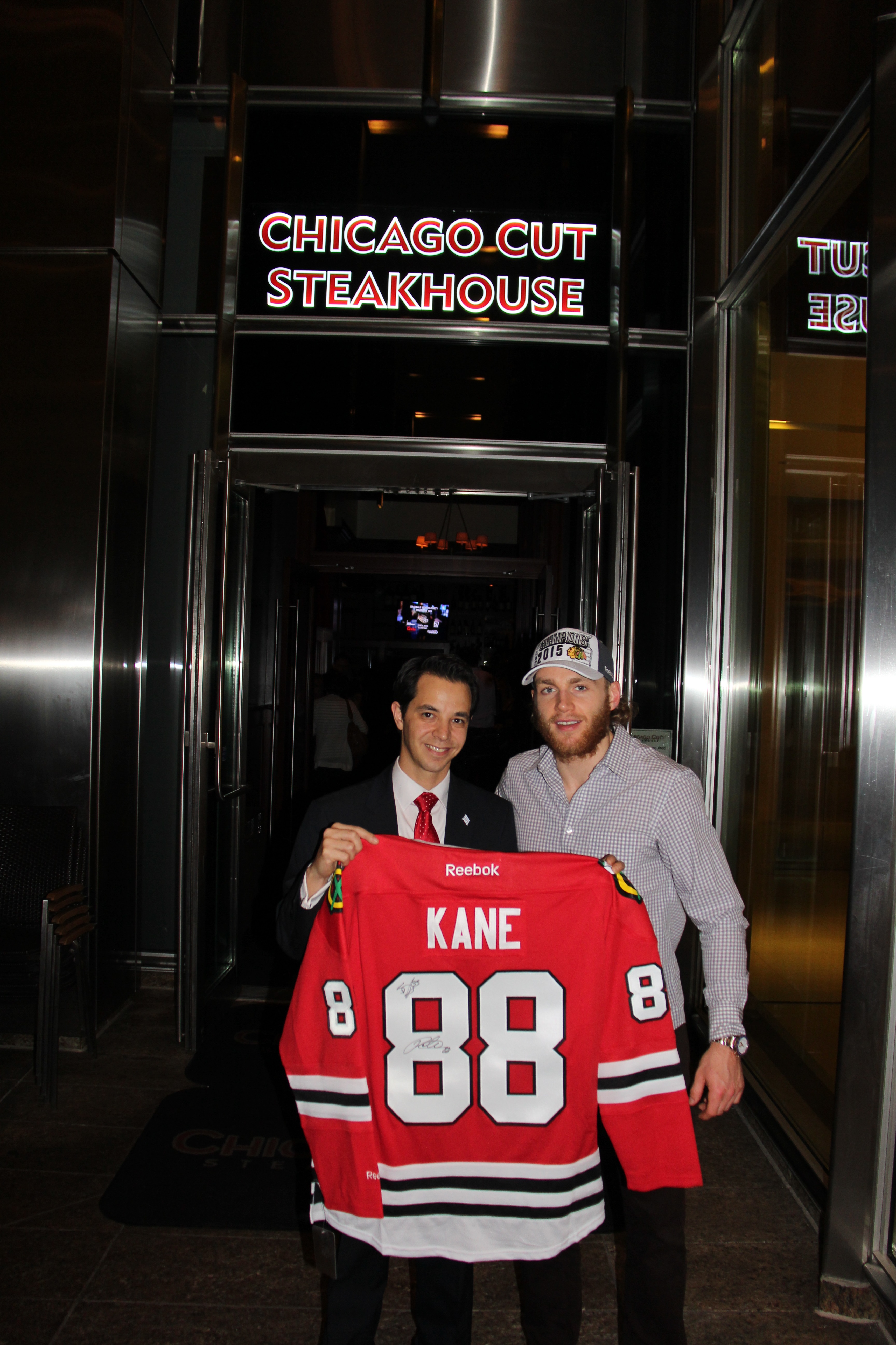 Celebrity Sighting: Blackhawks Players at Chicago Cut