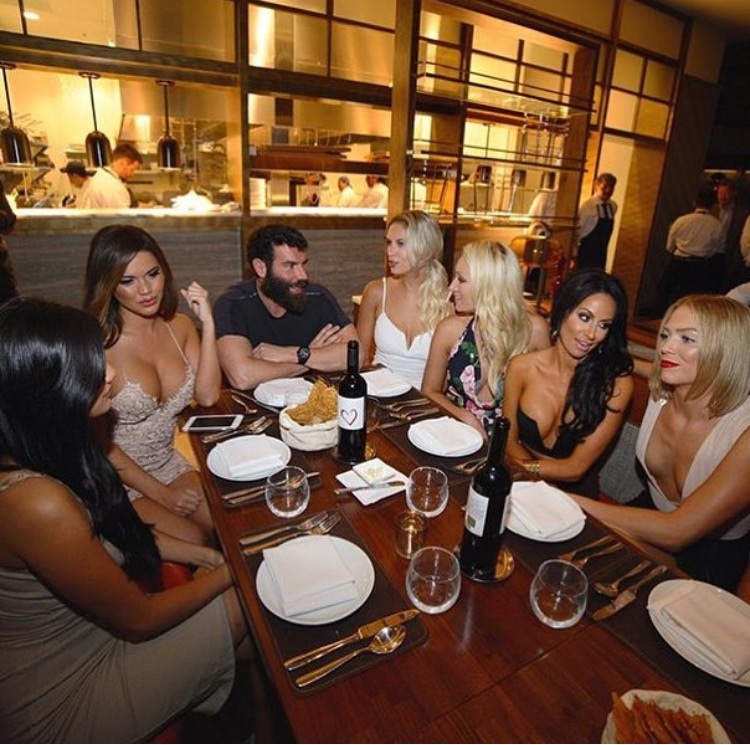 Celebrity Sighting: Dan Bilzerian at Dolce Italian