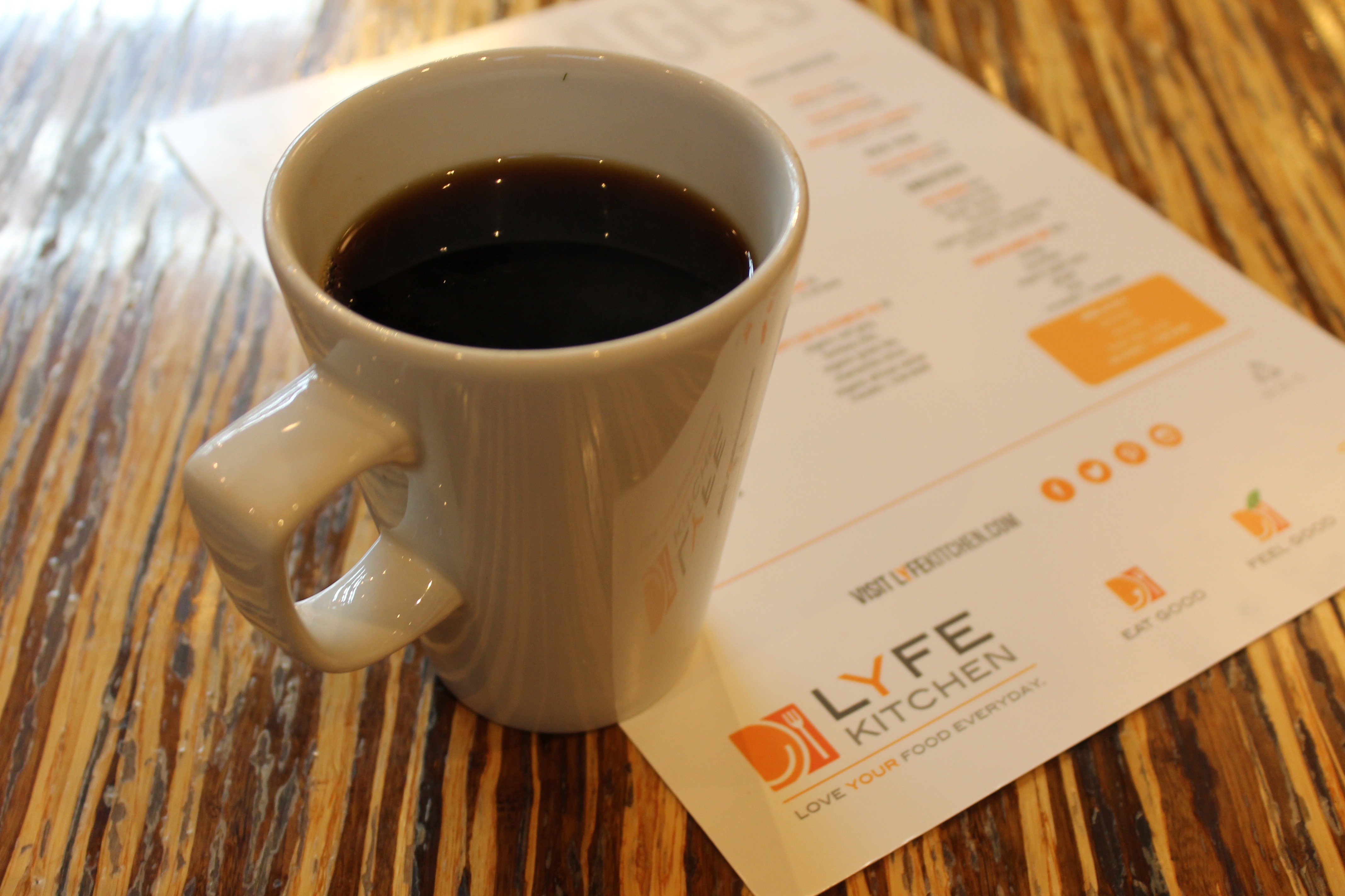 FREE Cup of Coffee at LYFE Kitchen Today!