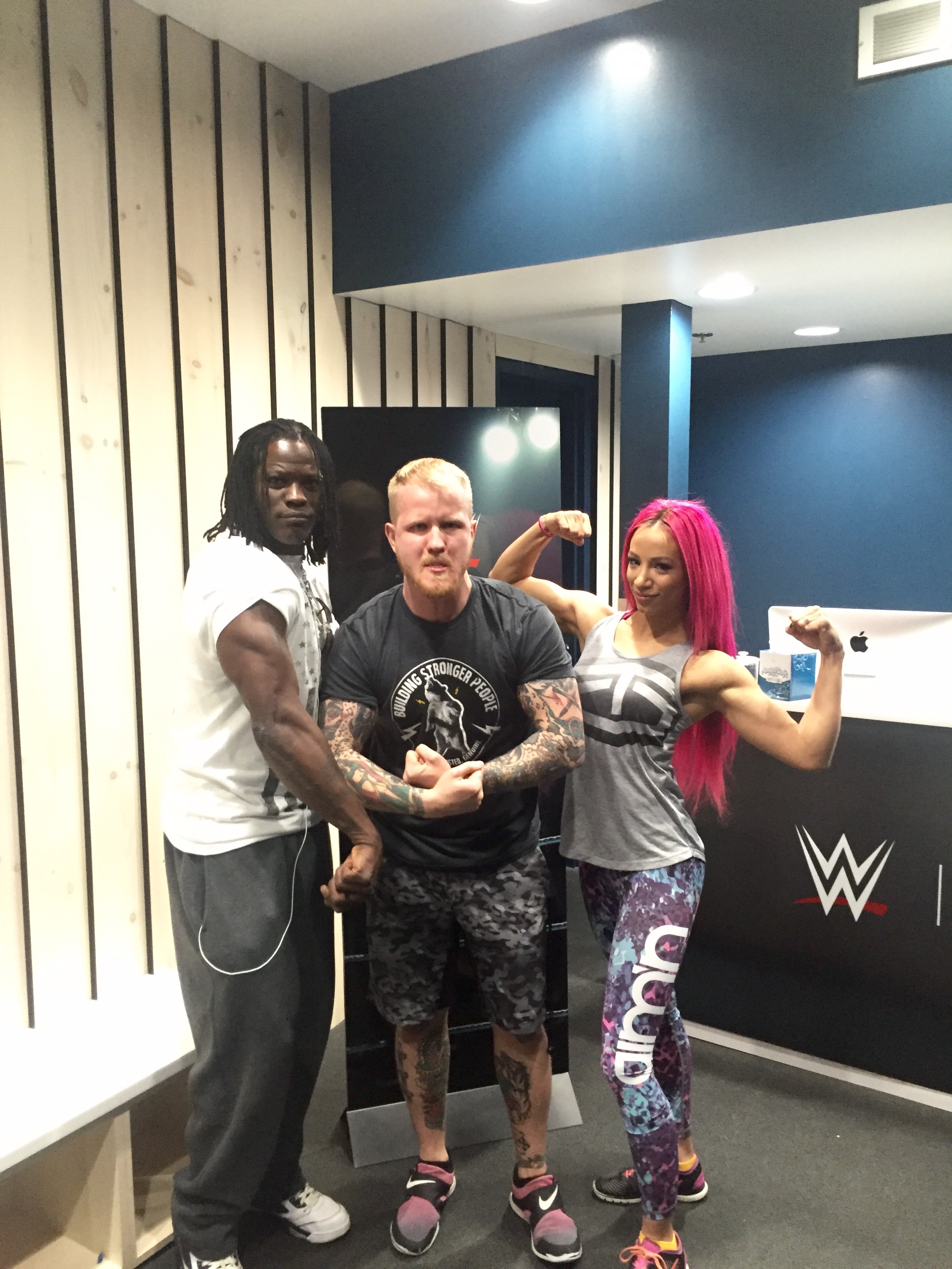 Celebrity Sightings: WWE Superstars R-Truth and Sasha Banks Attend Class At Studio Three