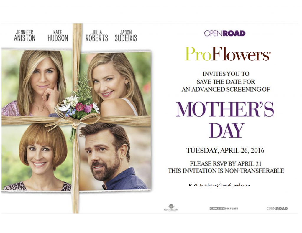 mothers day movie advanced screening