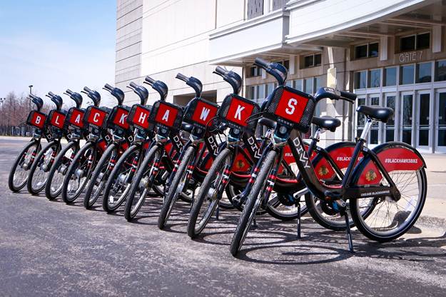 Divvy Celebrates Special Relationship with Blackhawks: Ten Special Edition Divvy Bikes Released this Week