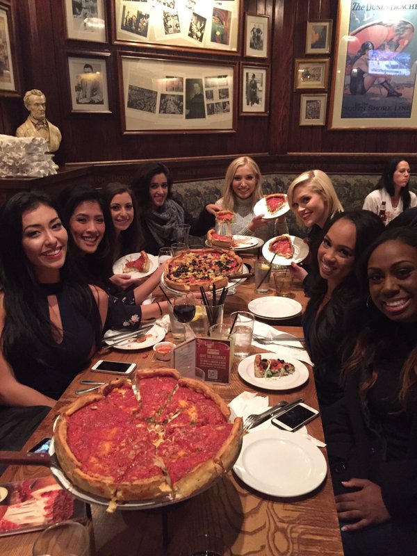 Celebrity Sighting: LA Rams Cheerleaders at Giordano’s