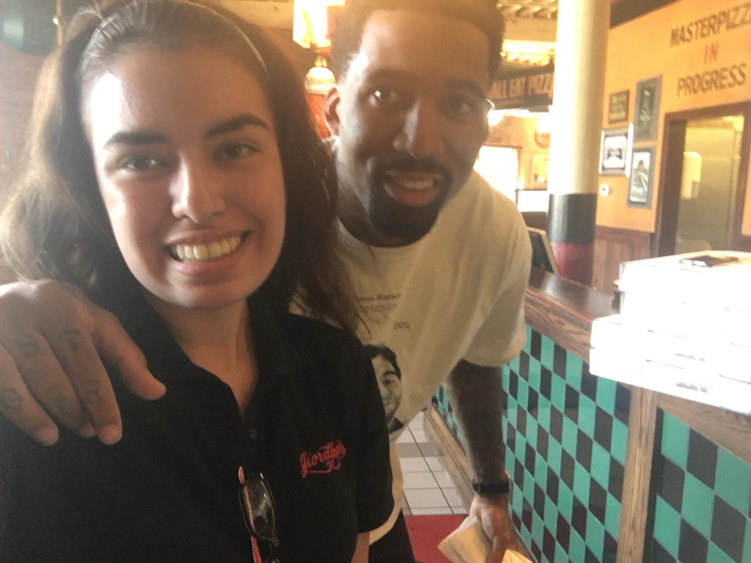 Celebrity Sighting: Wilson Chandler at Giordano’s Famous Stuffed Deep Dish Pizza