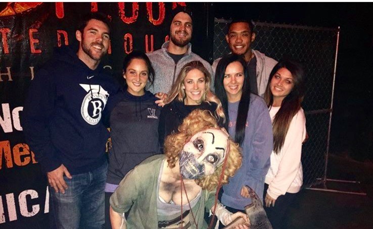 Addison Russell, Justin Grimm, and Matt Szczur Visited House of Torment Prior to Start of Cubs v Dodgers Series — and did it break the curse?