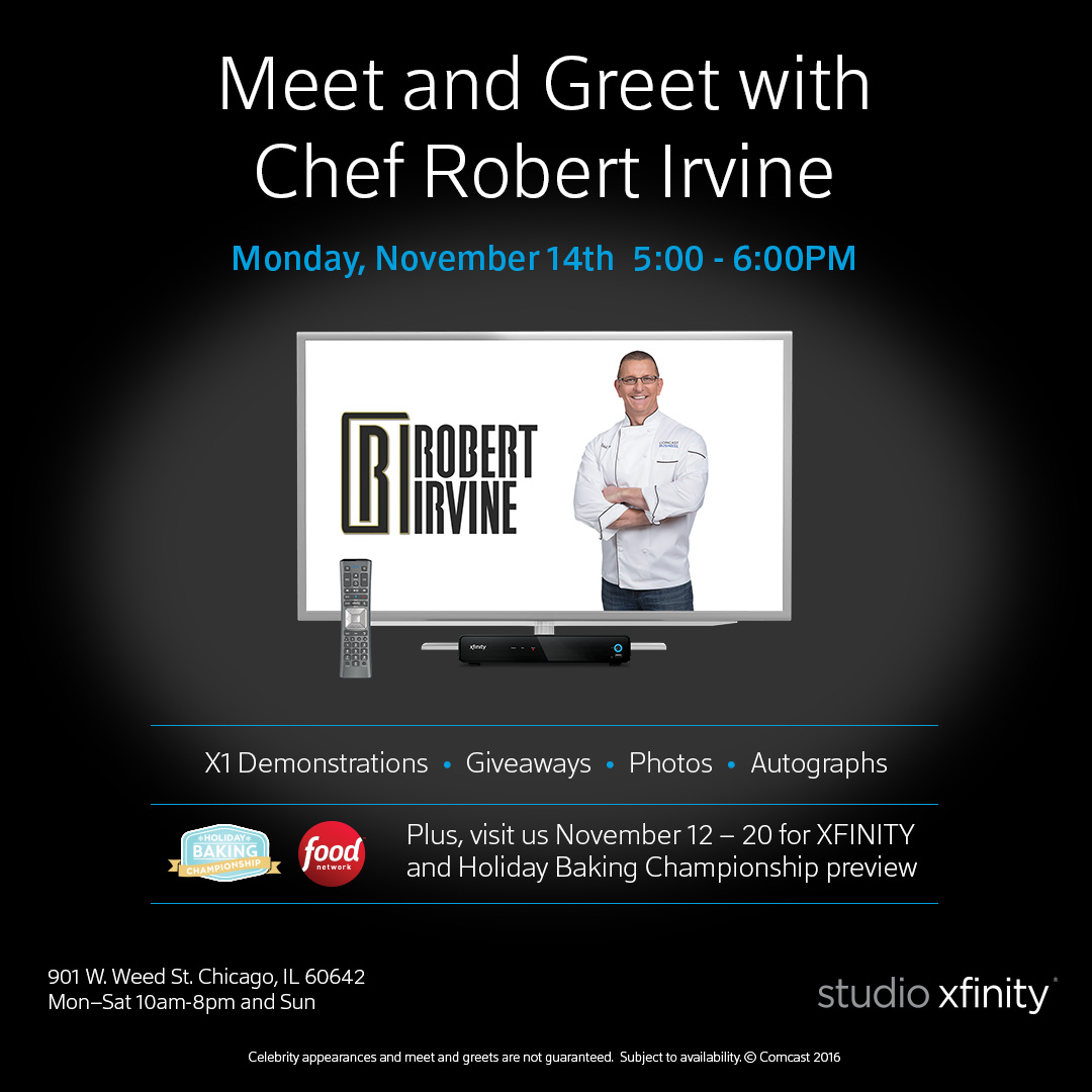 Meet Celebrity Chef Robert Irvine today in Chicago!