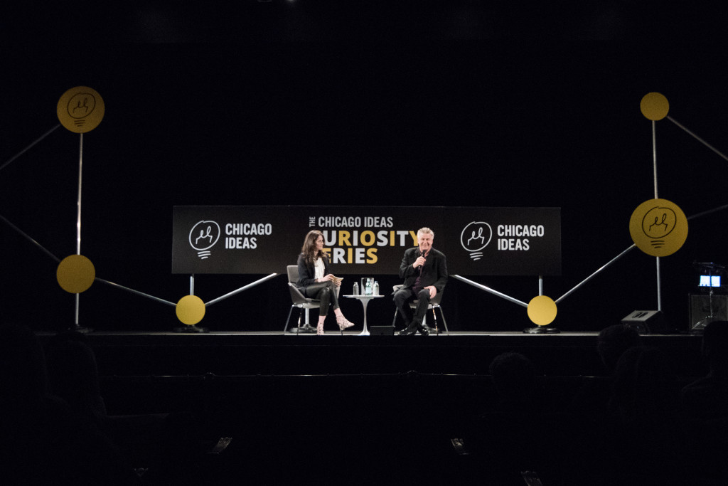 Alec Baldwin at Chicago Ideas Curiosity Series in 2017