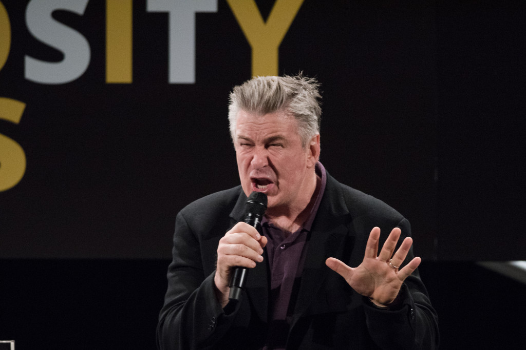 Alec Baldwin at Chicago Ideas Curiosity Series in 2017