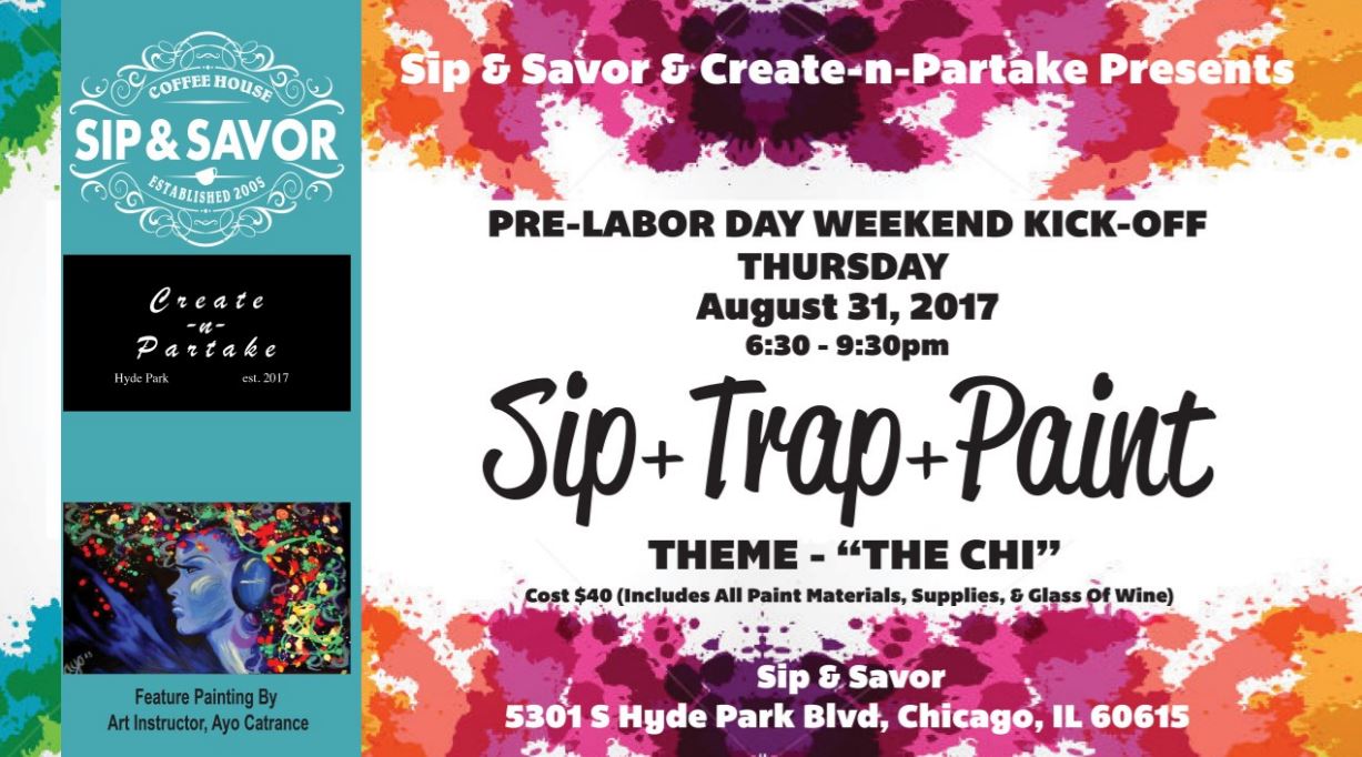 Sip, Trap + Paint with Create-n-Partake