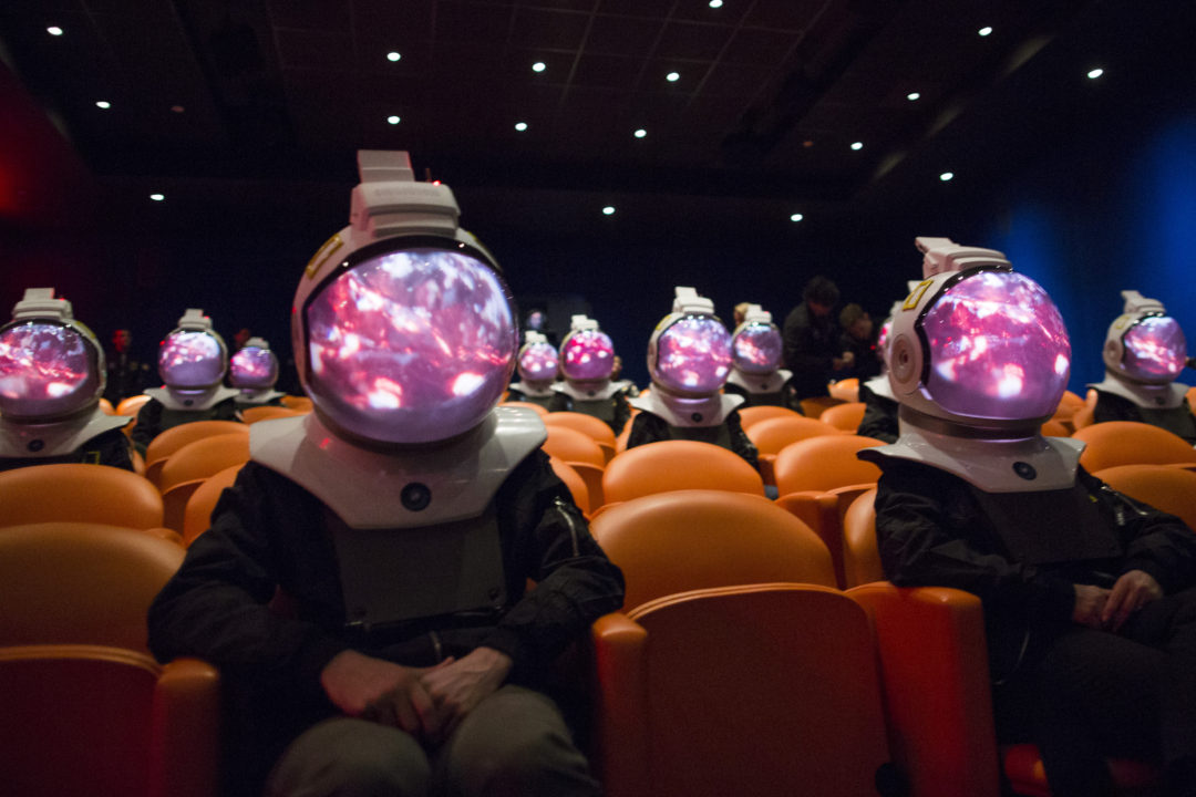 ONE STRANGE ROCK Space Projection Helmet Experience