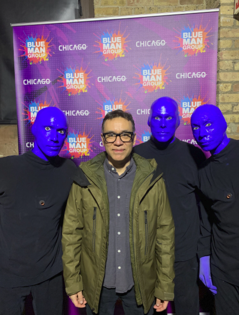 Celebrity Sighting: Fred Armisen With Blue Man Group Chicago Yesterday