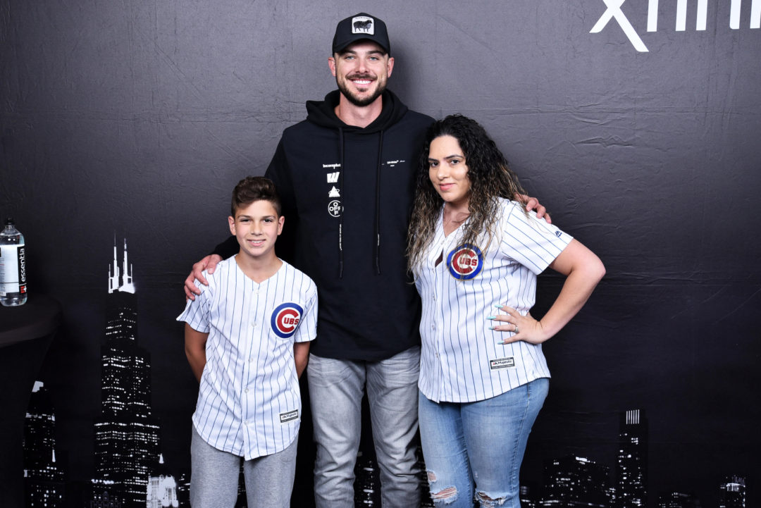 Cubs Player Kris Bryant at Xfinity Store in West Loop